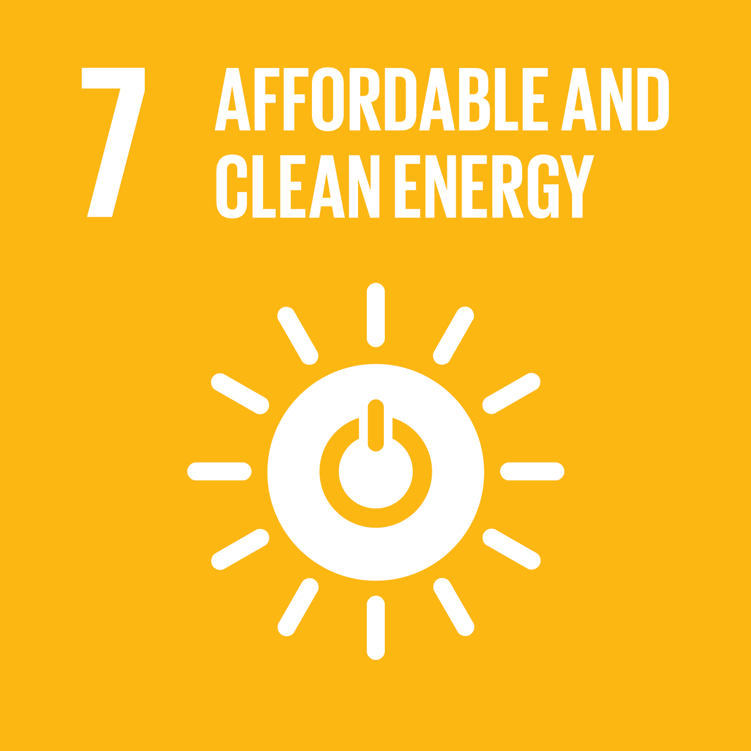 Ensure access to affordable, reliable, sustainable and modern energy for all 7